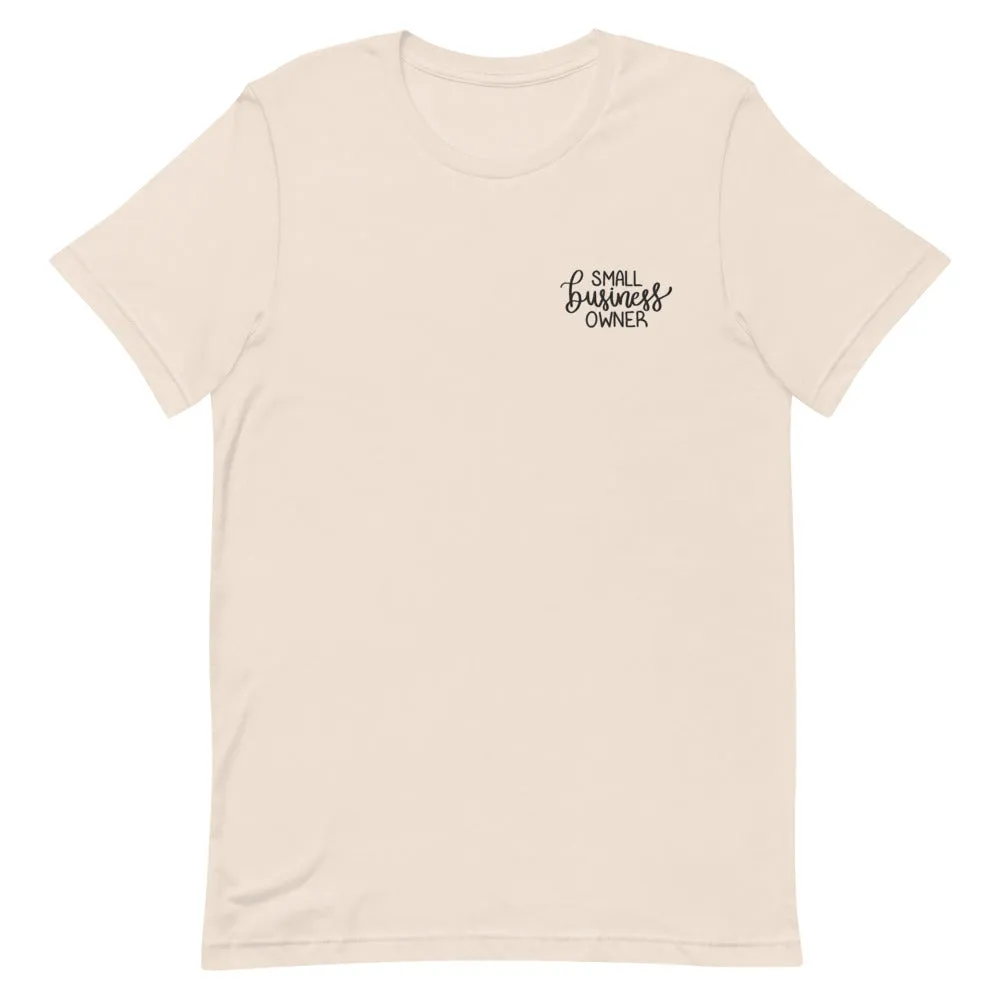 Small Business Owner Embroidered T-Shirt sold by Detailed Threads Boutique