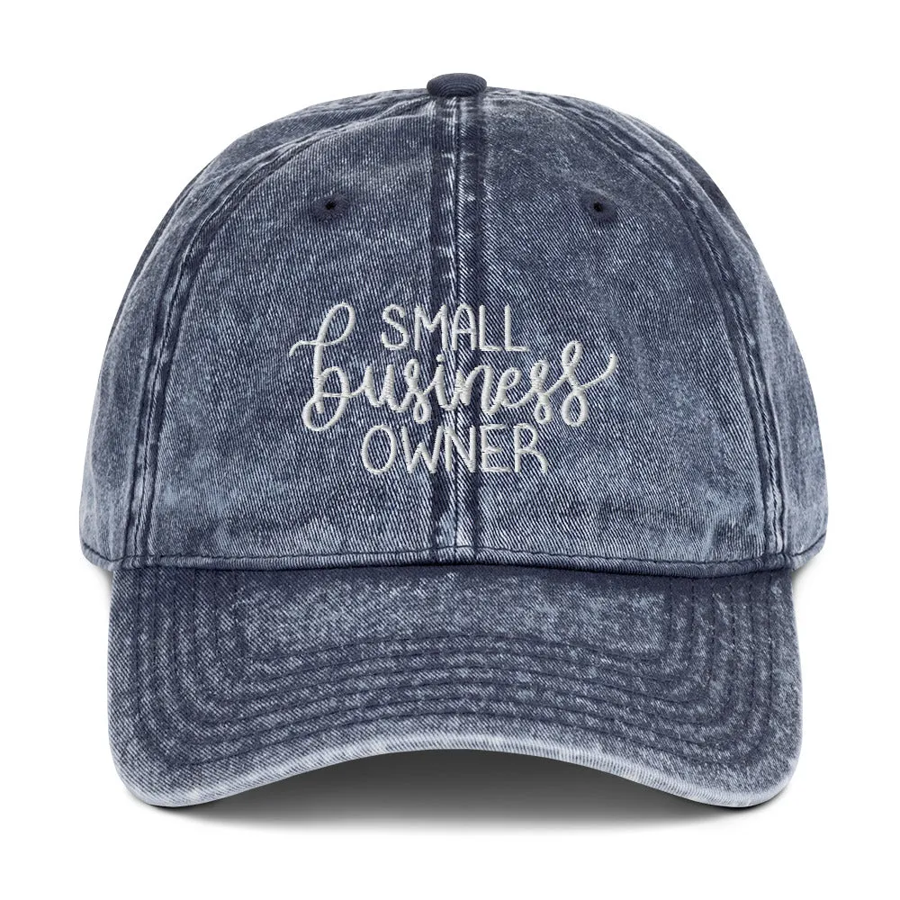 Small Business Owner Vintage Denim Cap sold by Detailed Threads Boutique product image thumbnail 2