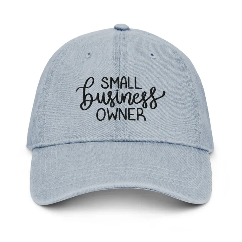 Small Business Owner Demin Hat sold by Detailed Threads Boutique
