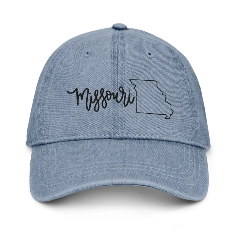 Missouri Denim Hat sold by Detailed Threads Boutique