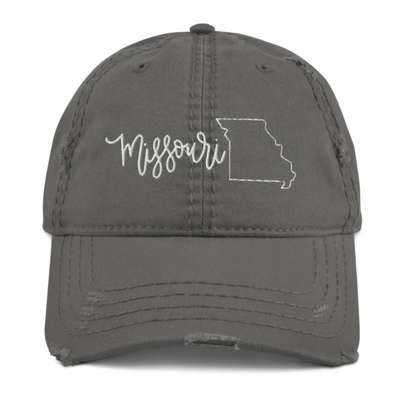 Missouri Distressed Hat sold by Detailed Threads Boutique