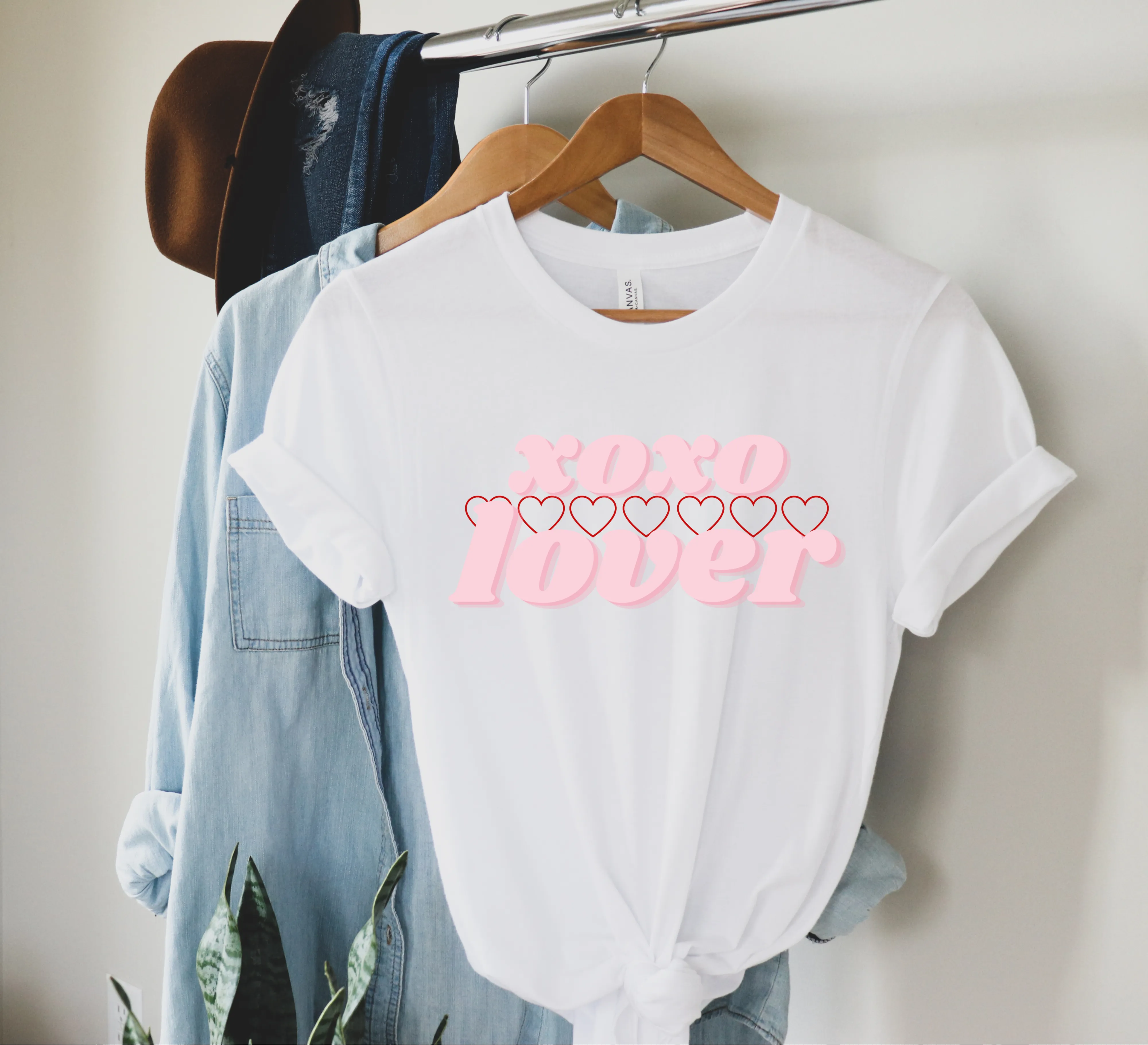 XOXO Lover White Tee sold by Detailed Threads Boutique