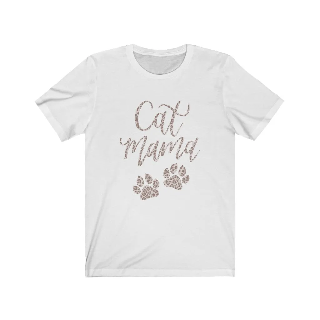 Leopard Cat Mama Short Sleeve Tee sold by Detailed Threads Boutique product image thumbnail 2