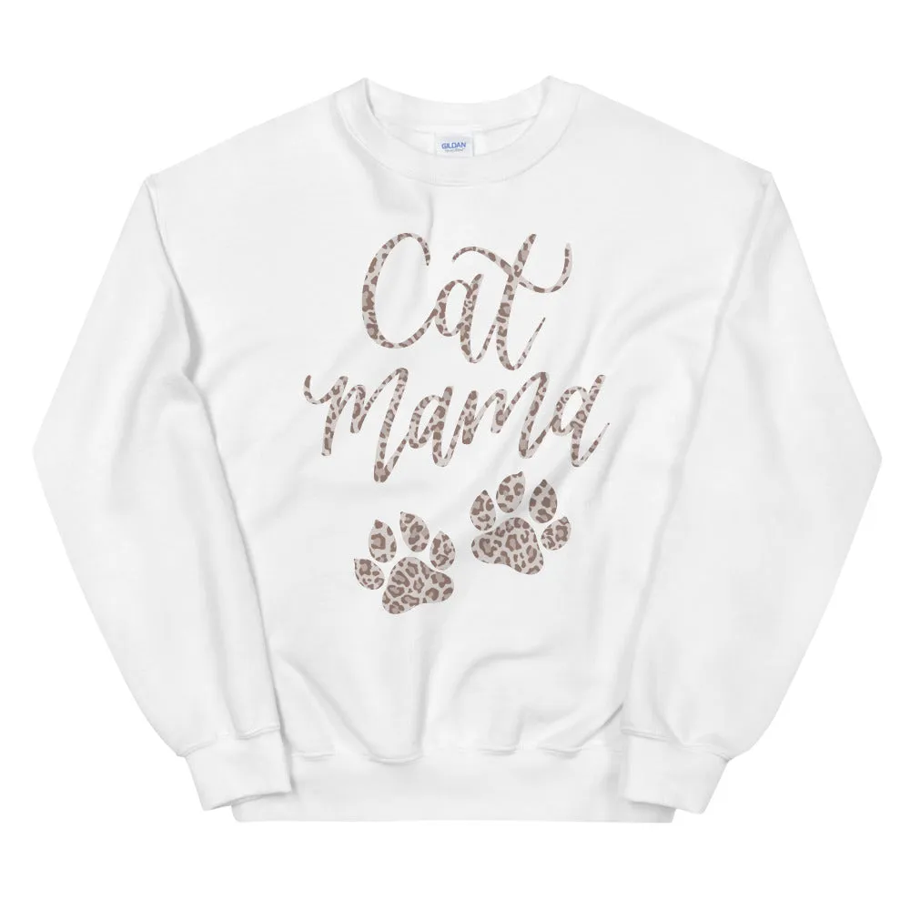 Leopard Cat Mama Sweatshirt sold by Detailed Threads Boutique product image thumbnail 2