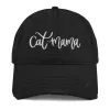 Cat Mama Distressed Hat sold by Detailed Threads Boutique
