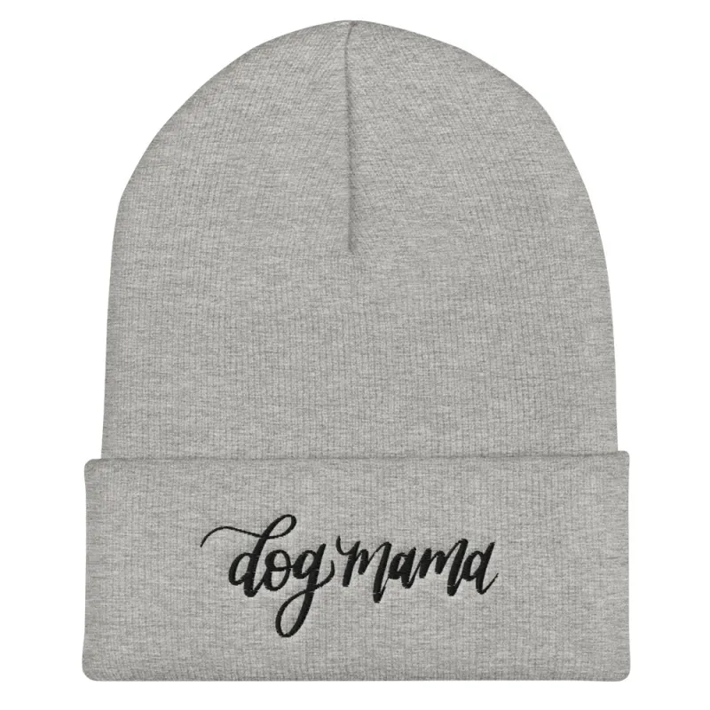 Dog Mama Beanie - Black Embroidery sold by Detailed Threads Boutique