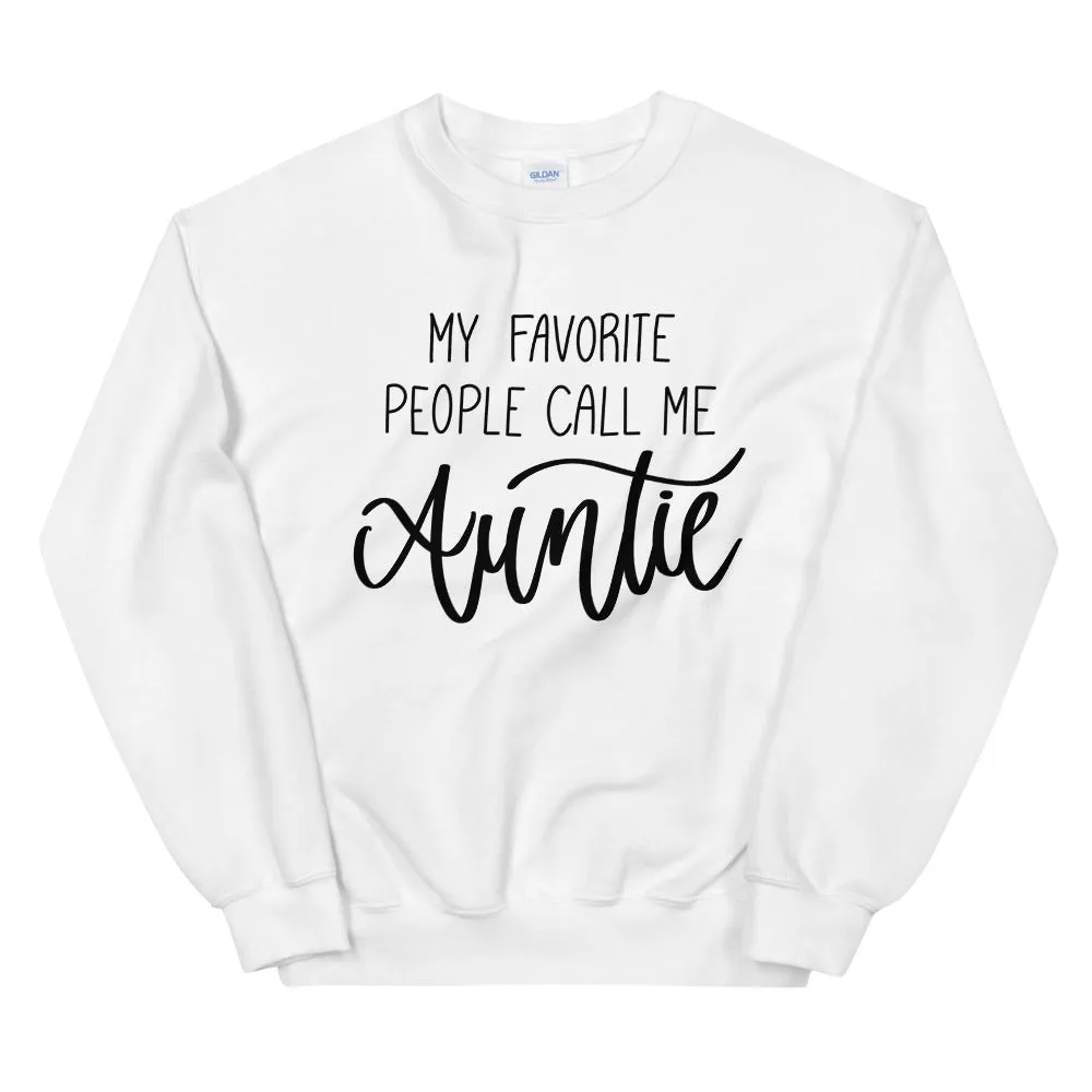 My Favorite People Call Me Auntie Sweatshirt sold by Detailed Threads Boutique product image thumbnail 2