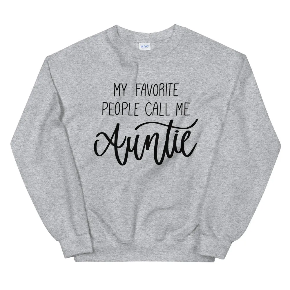 My Favorite People Call Me Auntie Sweatshirt sold by Detailed Threads Boutique product image thumbnail 3