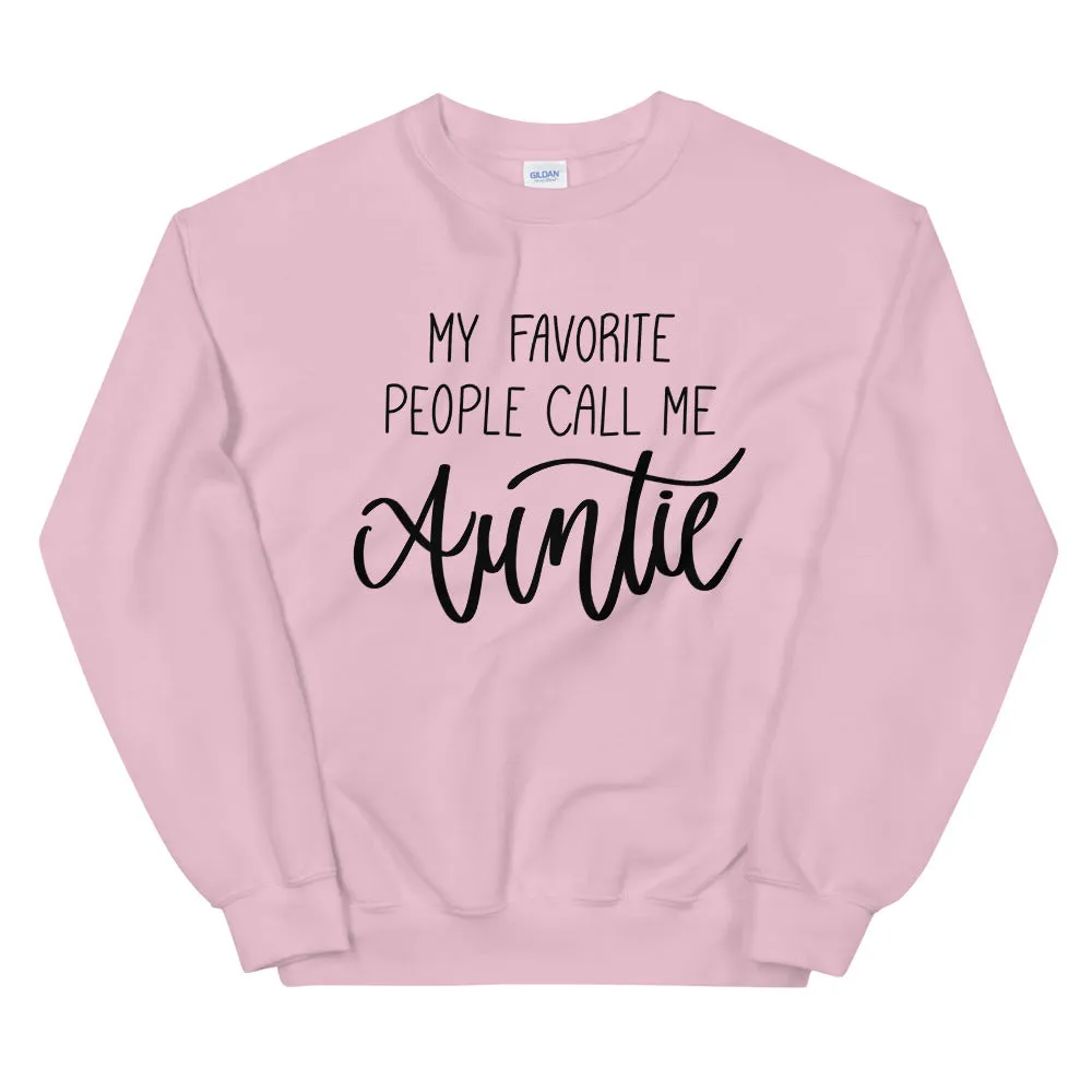 My Favorite People Call Me Auntie Sweatshirt sold by Detailed Threads Boutique product image thumbnail 4