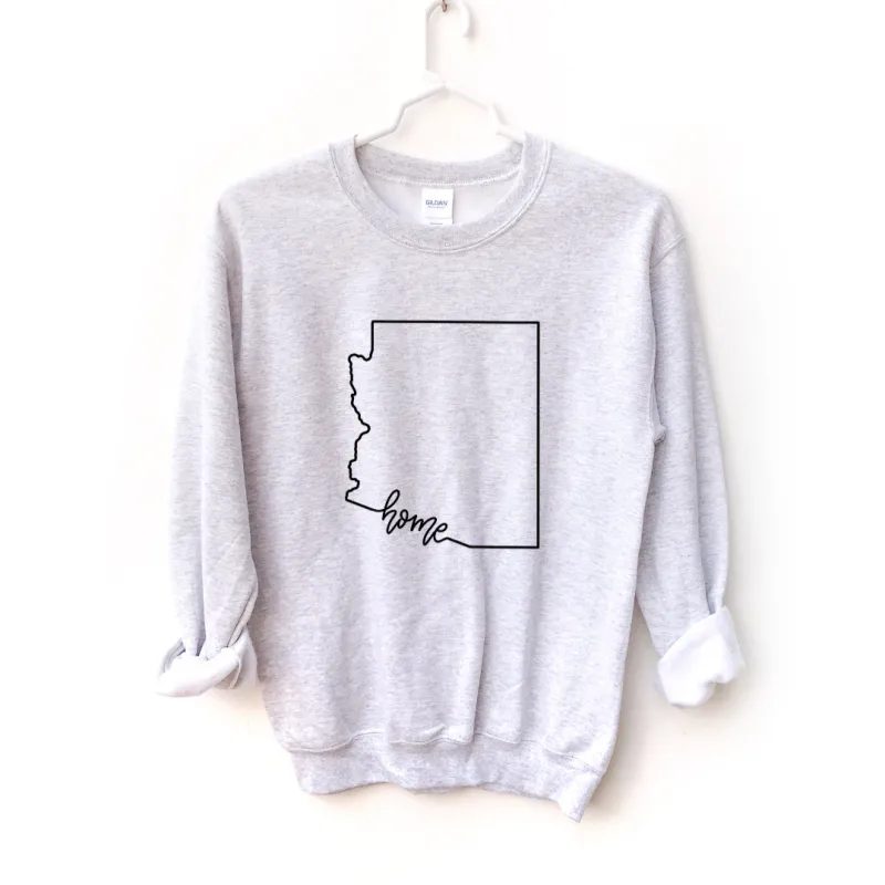 Arizona Home Crewneck Sweatshirt sold by Detailed Threads Boutique