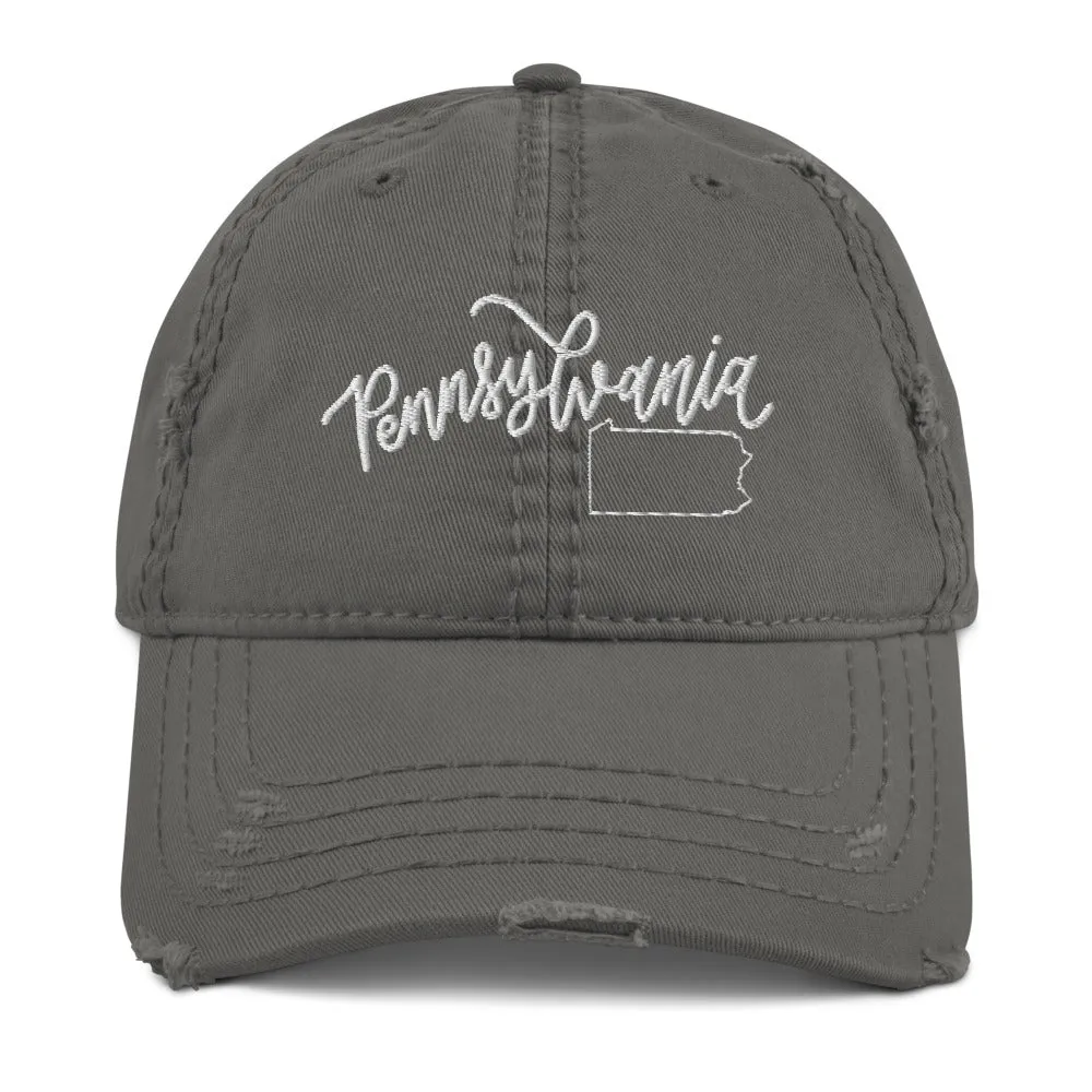 Pennsylvania Distressed Hat sold by Detailed Threads Boutique product image thumbnail 3