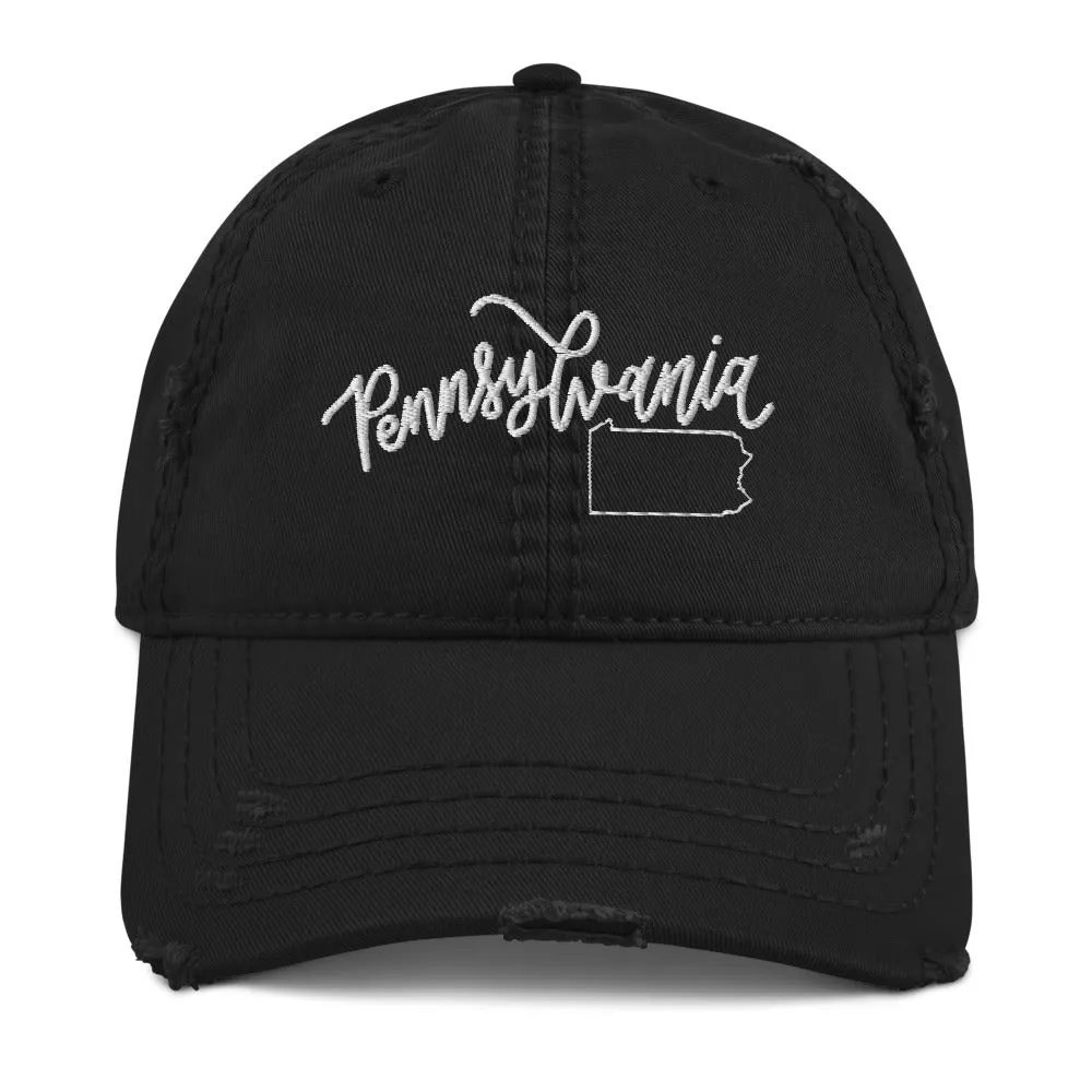 Pennsylvania Distressed Hat sold by Detailed Threads Boutique product image thumbnail 2