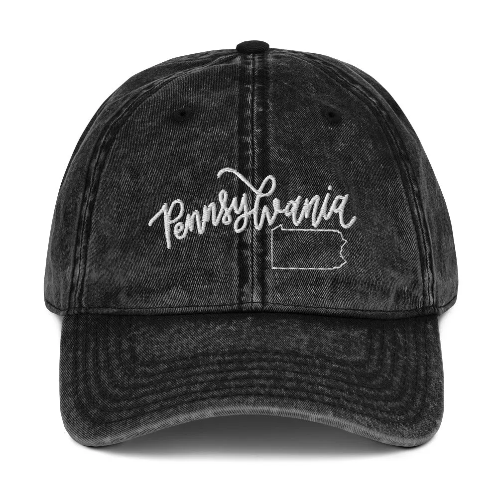 Pennsylvania Denim Cap sold by Detailed Threads Boutique