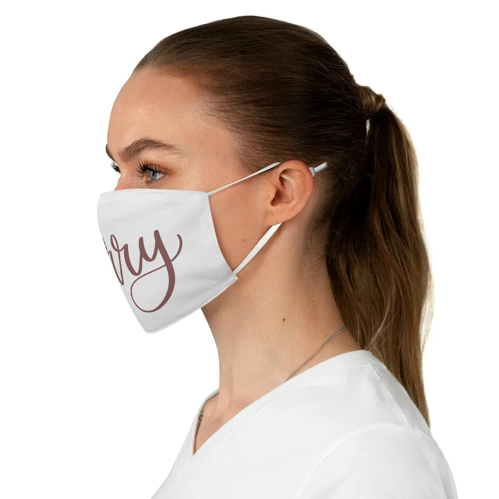Merry Fabric Face Mask sold by Detailed Threads Boutique product image thumbnail 3