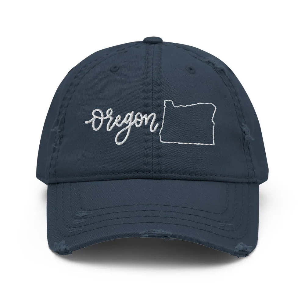 Oregon Distressed Hat sold by Detailed Threads Boutique