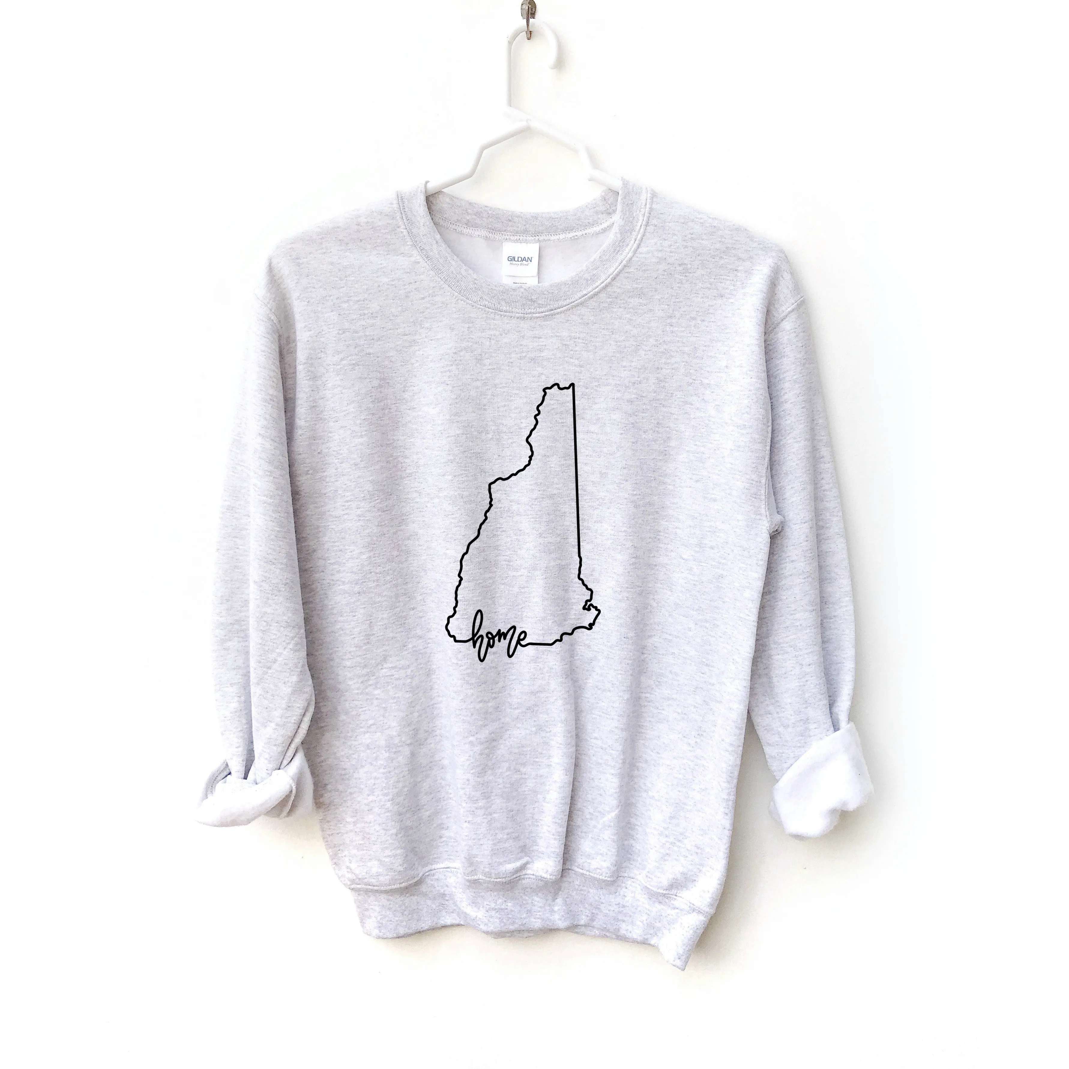 New Hampshire Home Crewneck Sweatshirt sold by Detailed Threads Boutique