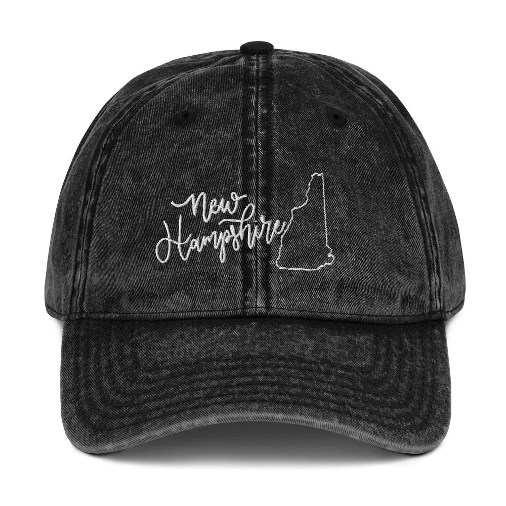New Hampshire Denim Cap sold by Detailed Threads Boutique