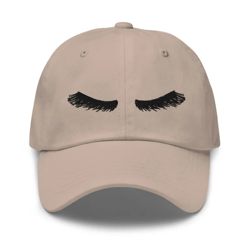 Embroidered Lashes Hat sold by Detailed Threads Boutique