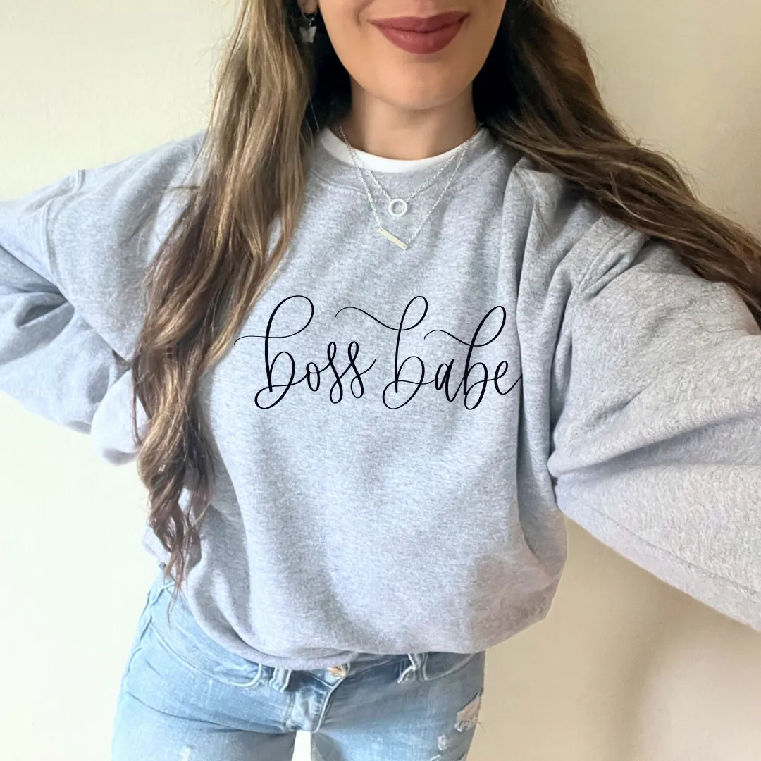 Boss Babe Sweatshirt sold by Detailed Threads Boutique product image thumbnail 3