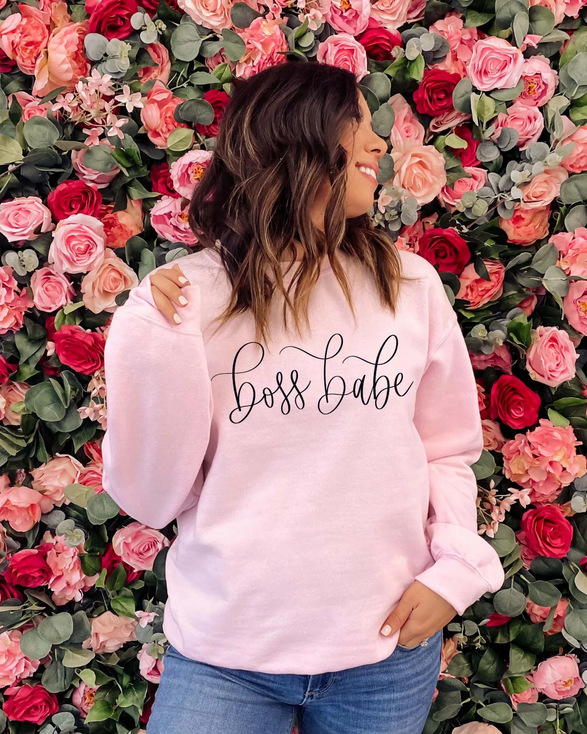 Boss Babe Sweatshirt sold by Detailed Threads Boutique product image thumbnail 2