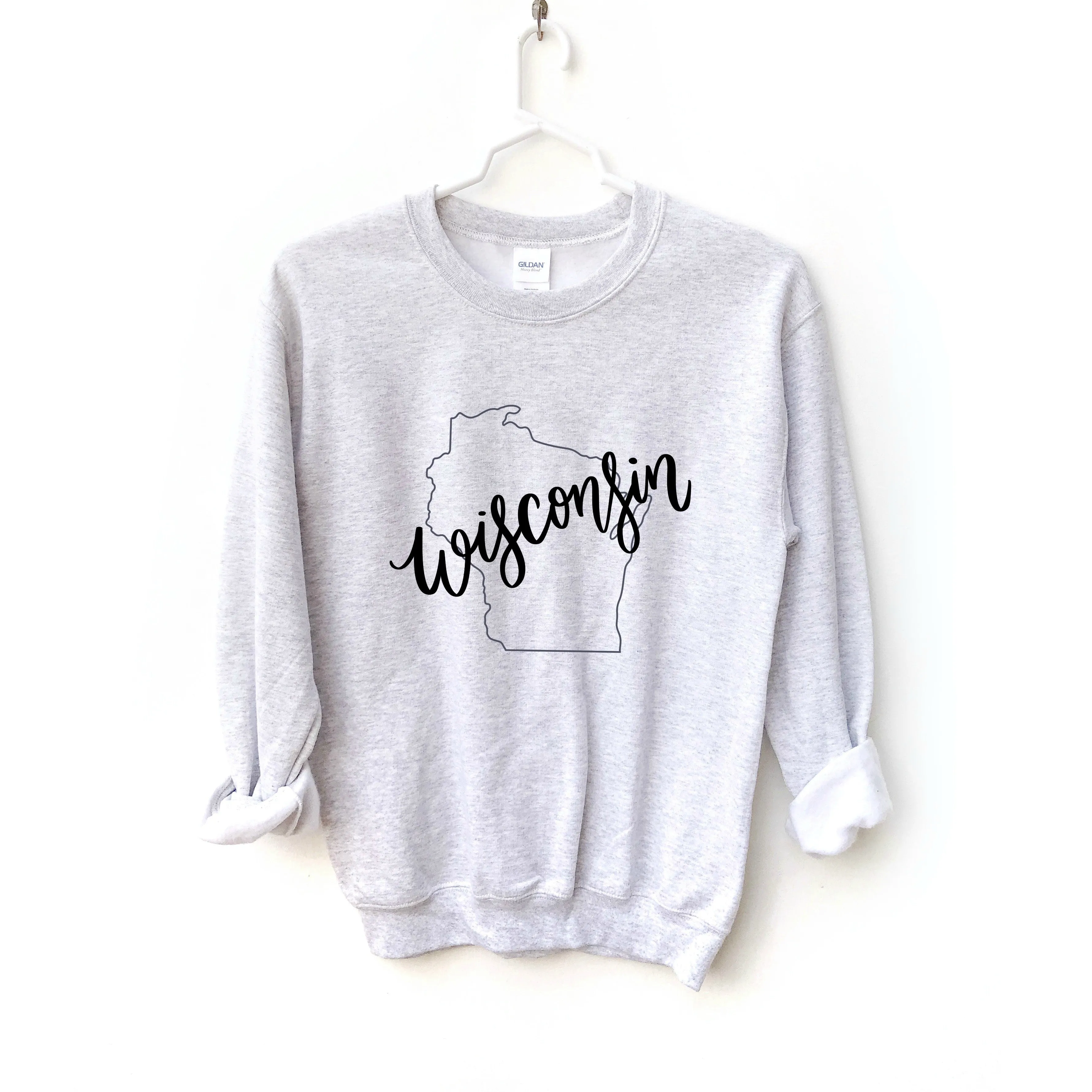 Wisconsin Crewneck Sweatshirt sold by Detailed Threads Boutique product image thumbnail 2