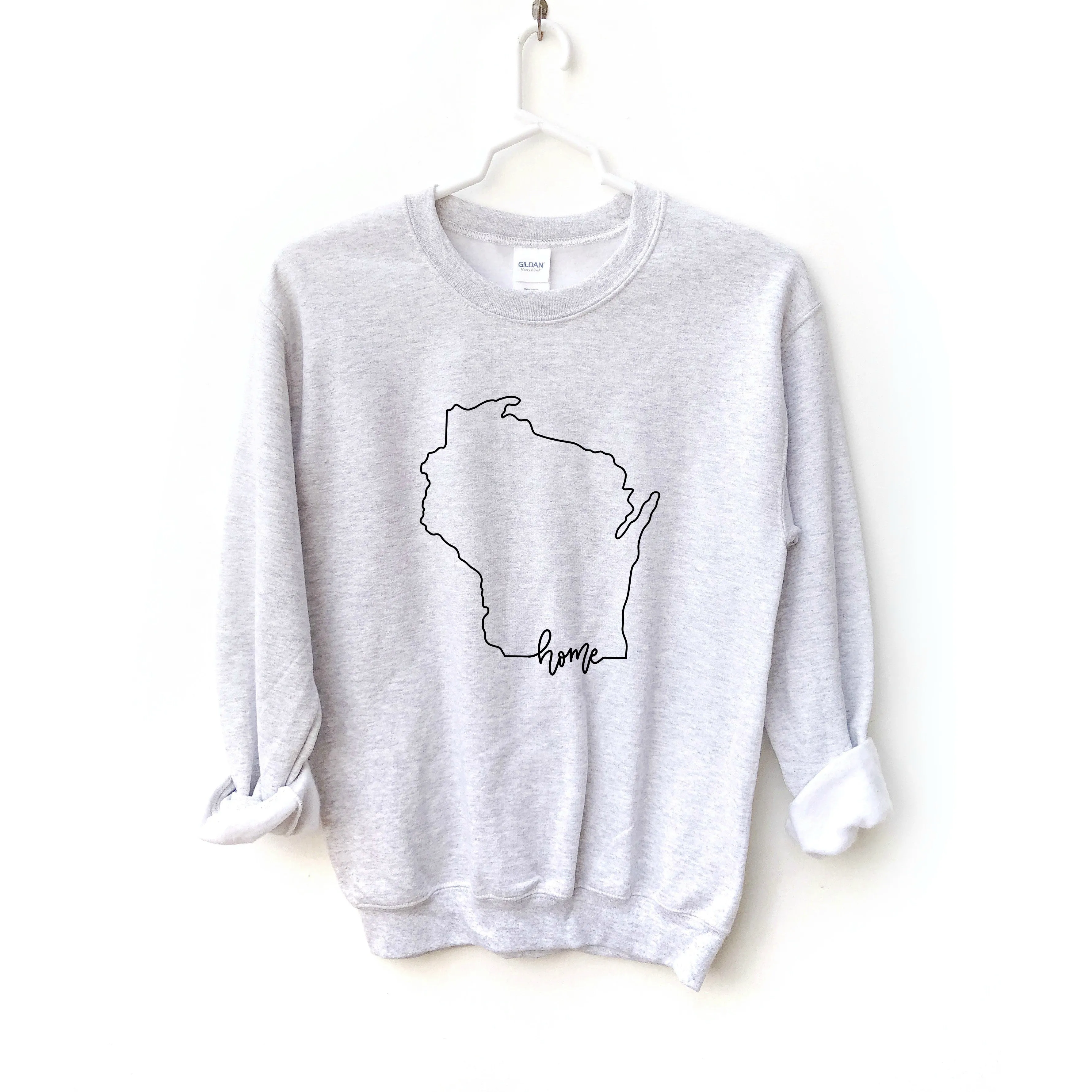 Wisconsin Home Crewneck Sweatshirt sold by Detailed Threads Boutique
