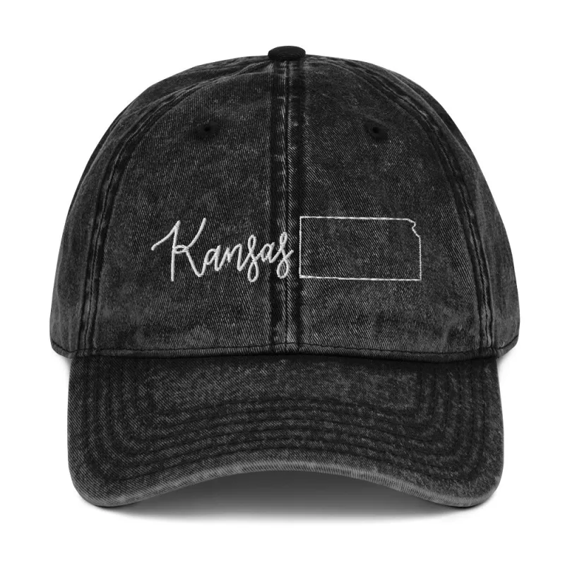 Kansas Denim Twill Cap sold by Detailed Threads Boutique