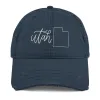 Utah Distressed Hat sold by Detailed Threads Boutique