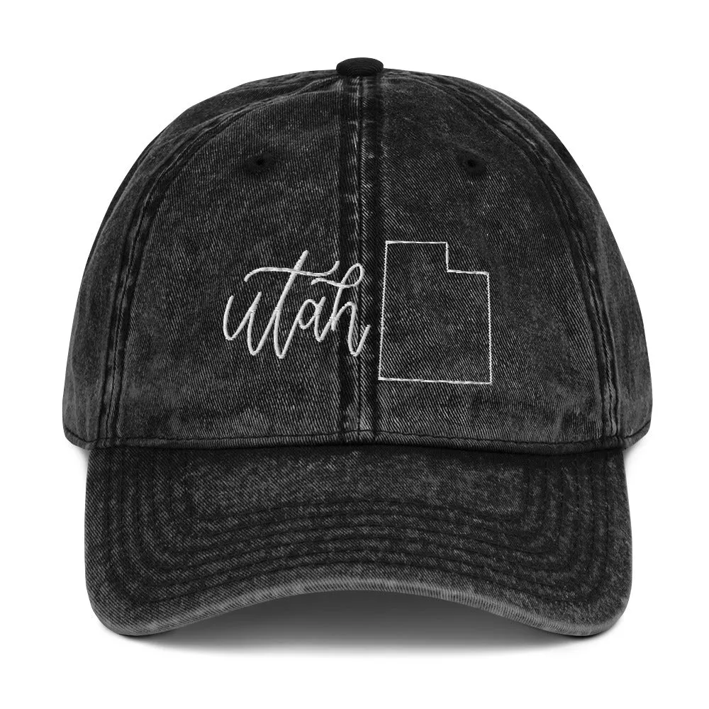 Utah Denim Cap sold by Detailed Threads Boutique