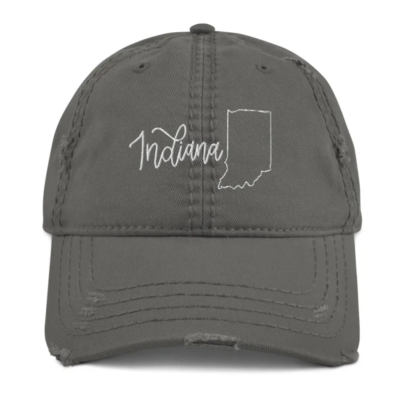 Indiana Distressed Hat sold by Detailed Threads Boutique