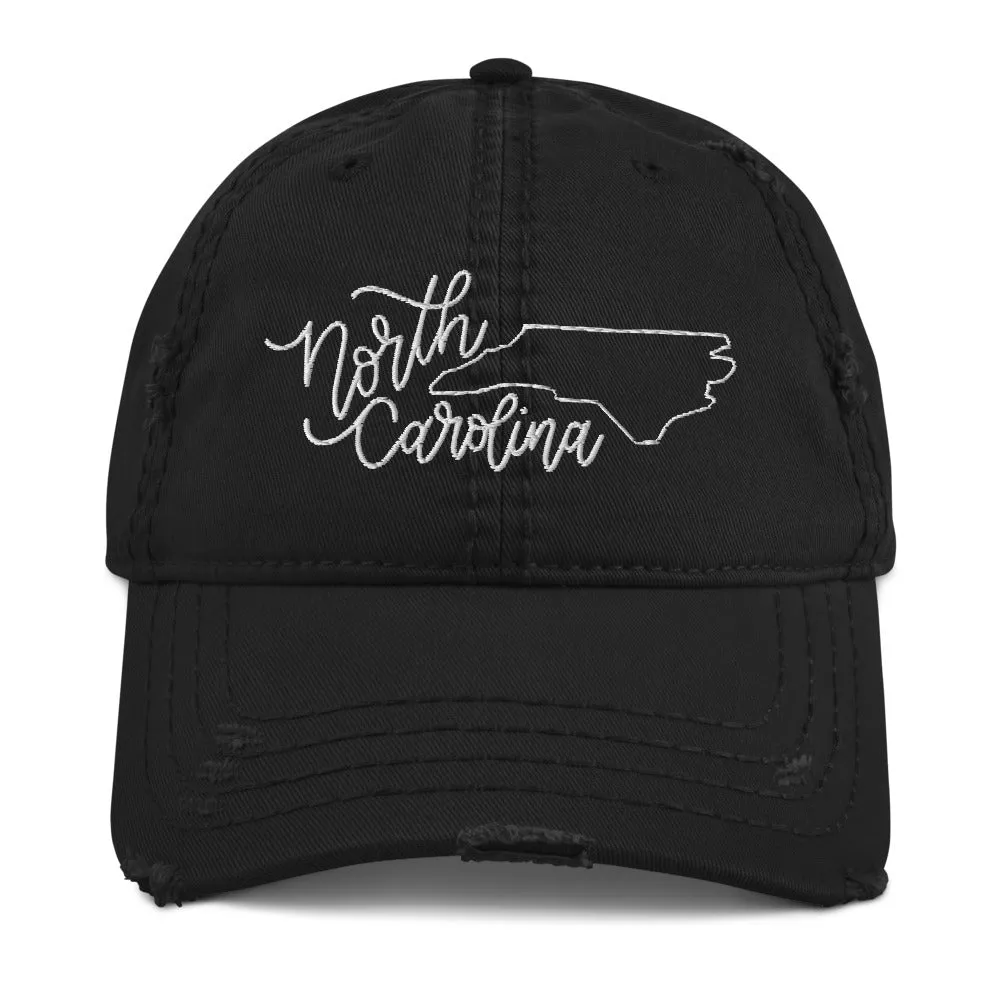 North Carolina Distressed Hat sold by Detailed Threads Boutique product image thumbnail 2