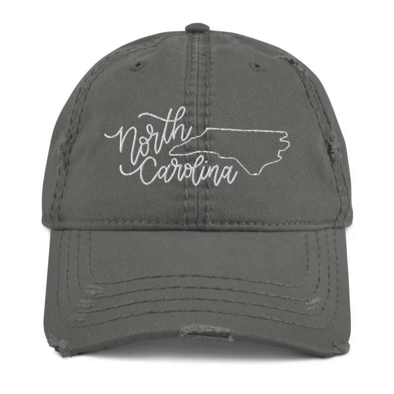 North Carolina Distressed Hat sold by Detailed Threads Boutique