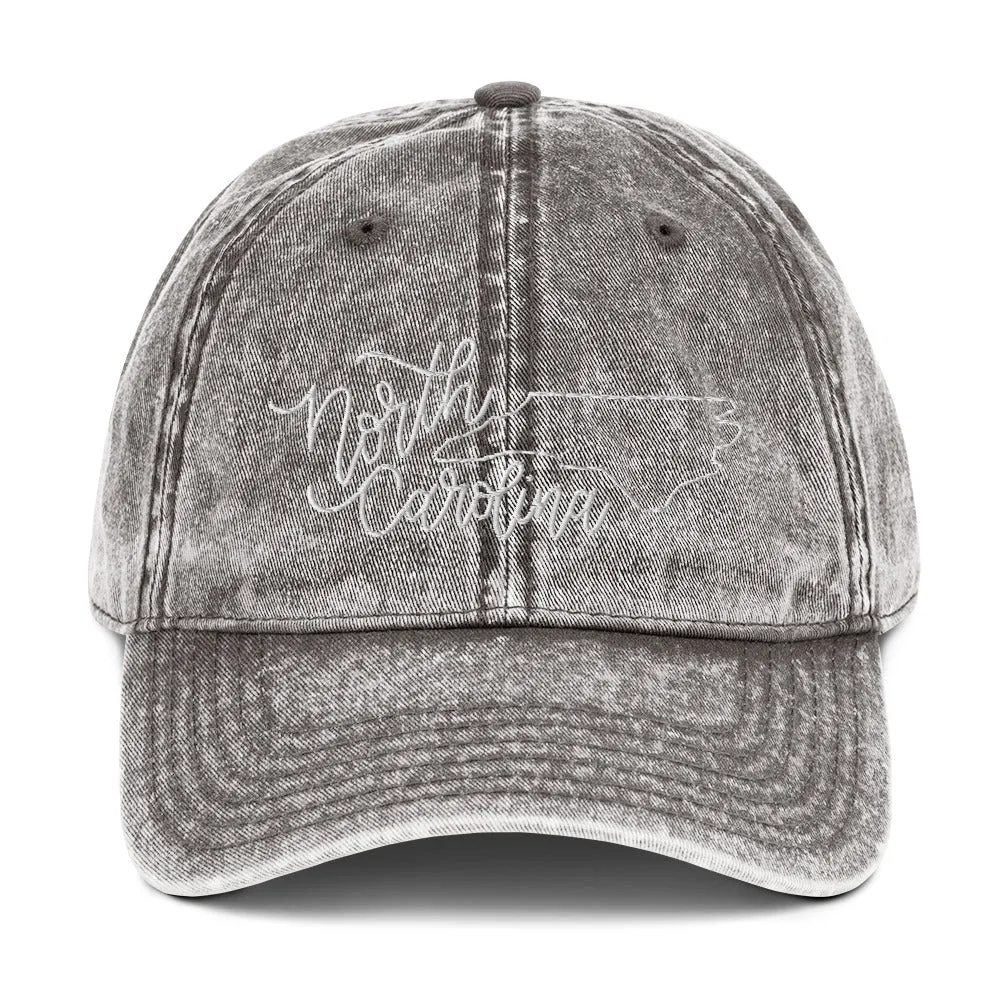 North Carolina Denim Cap sold by Detailed Threads Boutique product image thumbnail 3