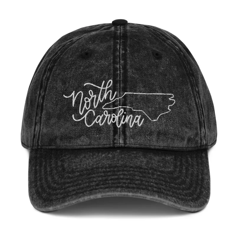 North Carolina Denim Cap sold by Detailed Threads Boutique