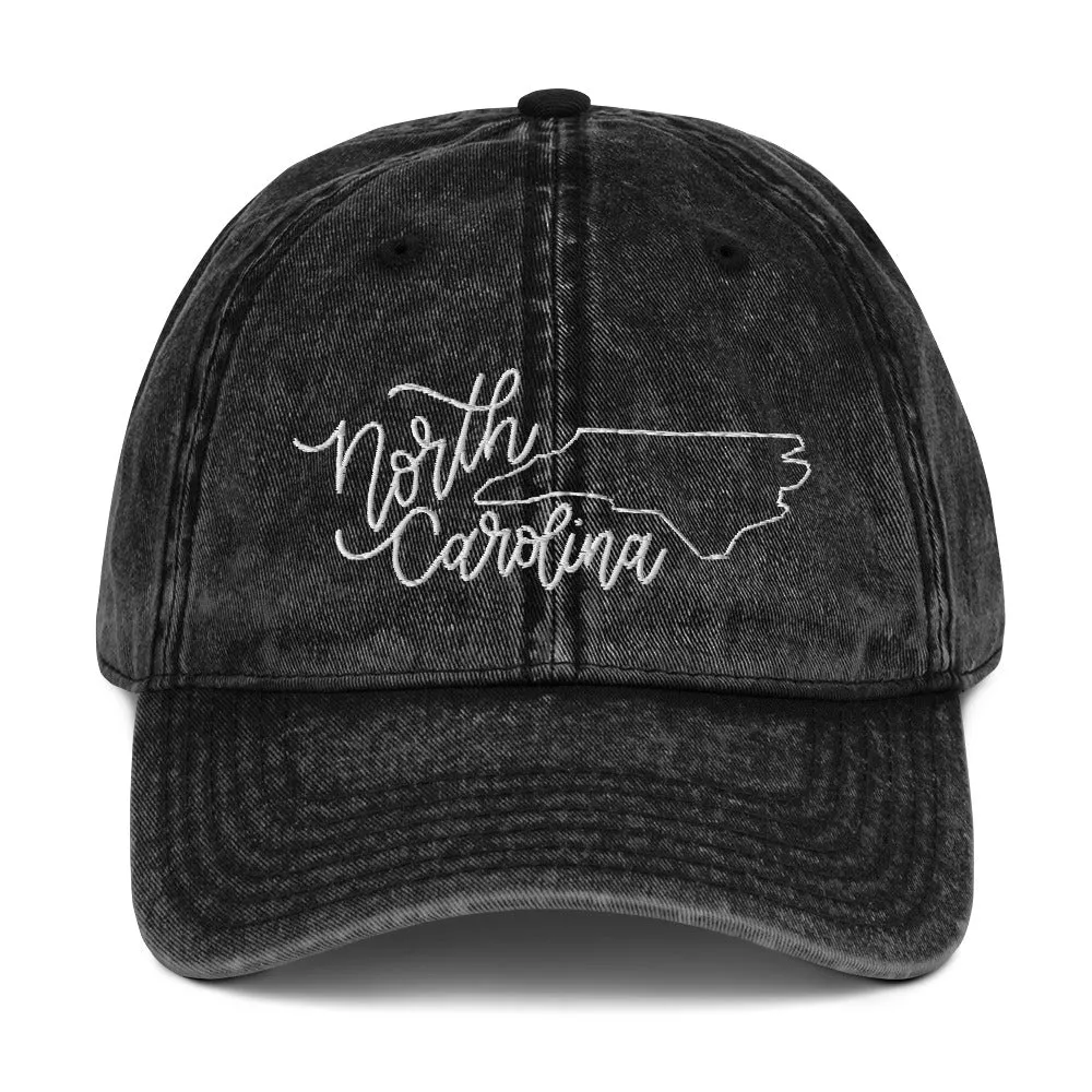North Carolina Denim Cap sold by Detailed Threads Boutique
