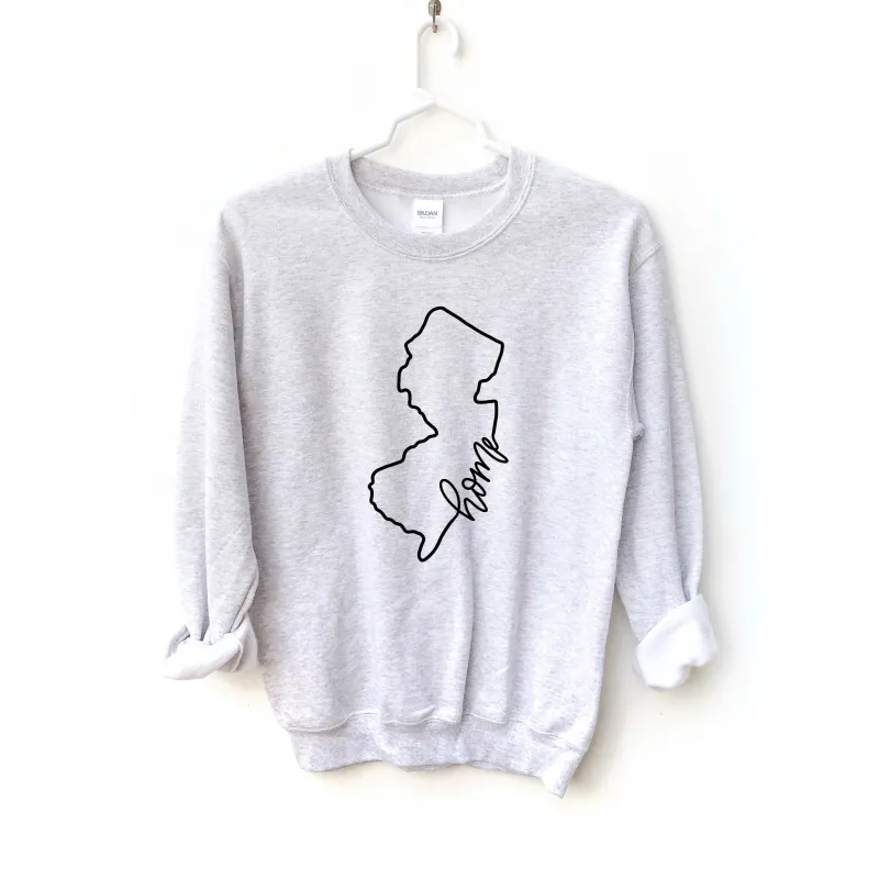 New Jersey Home Crewneck Sweatshirt sold by Detailed Threads Boutique