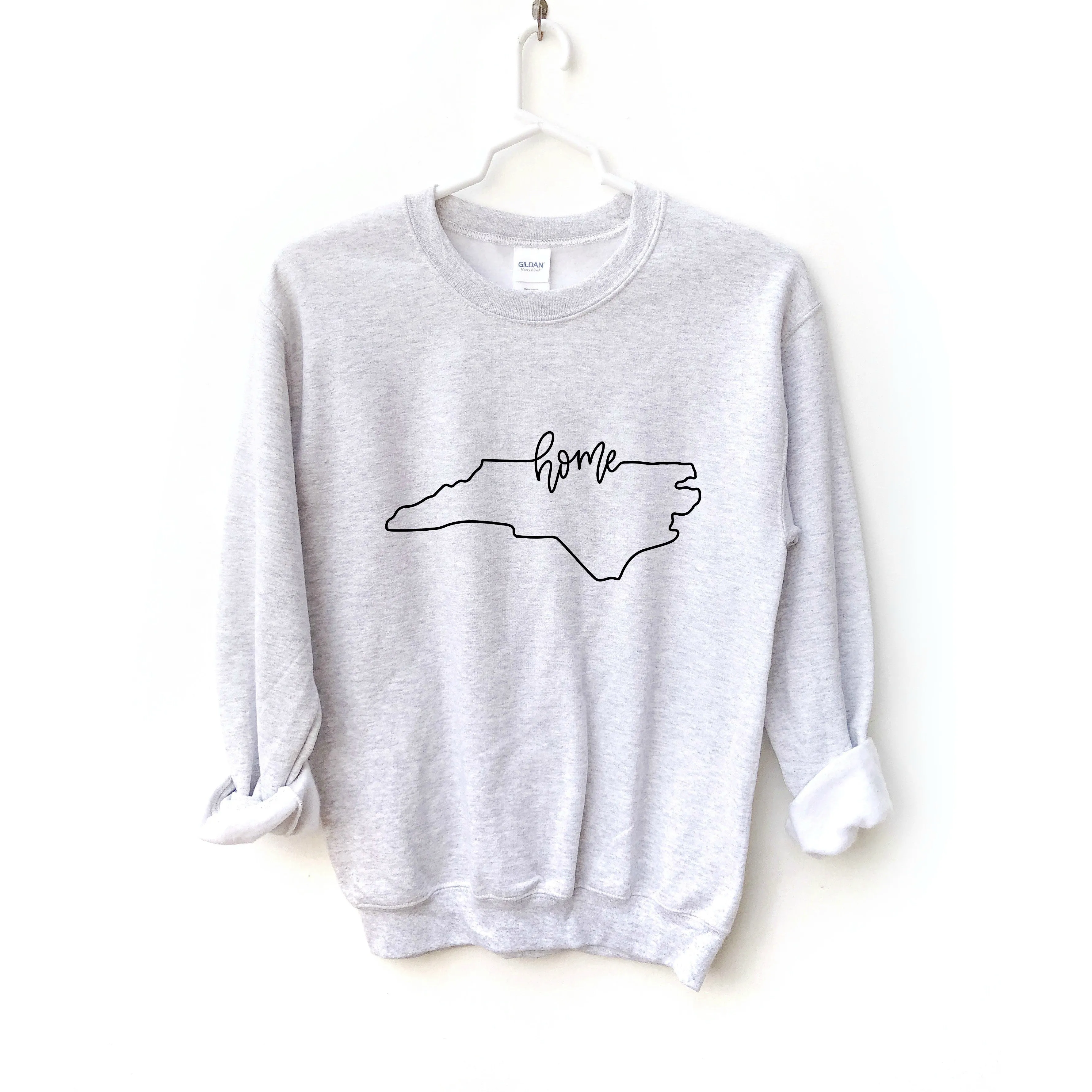 North Carolina Home Crewneck Sweatshirt sold by Detailed Threads Boutique