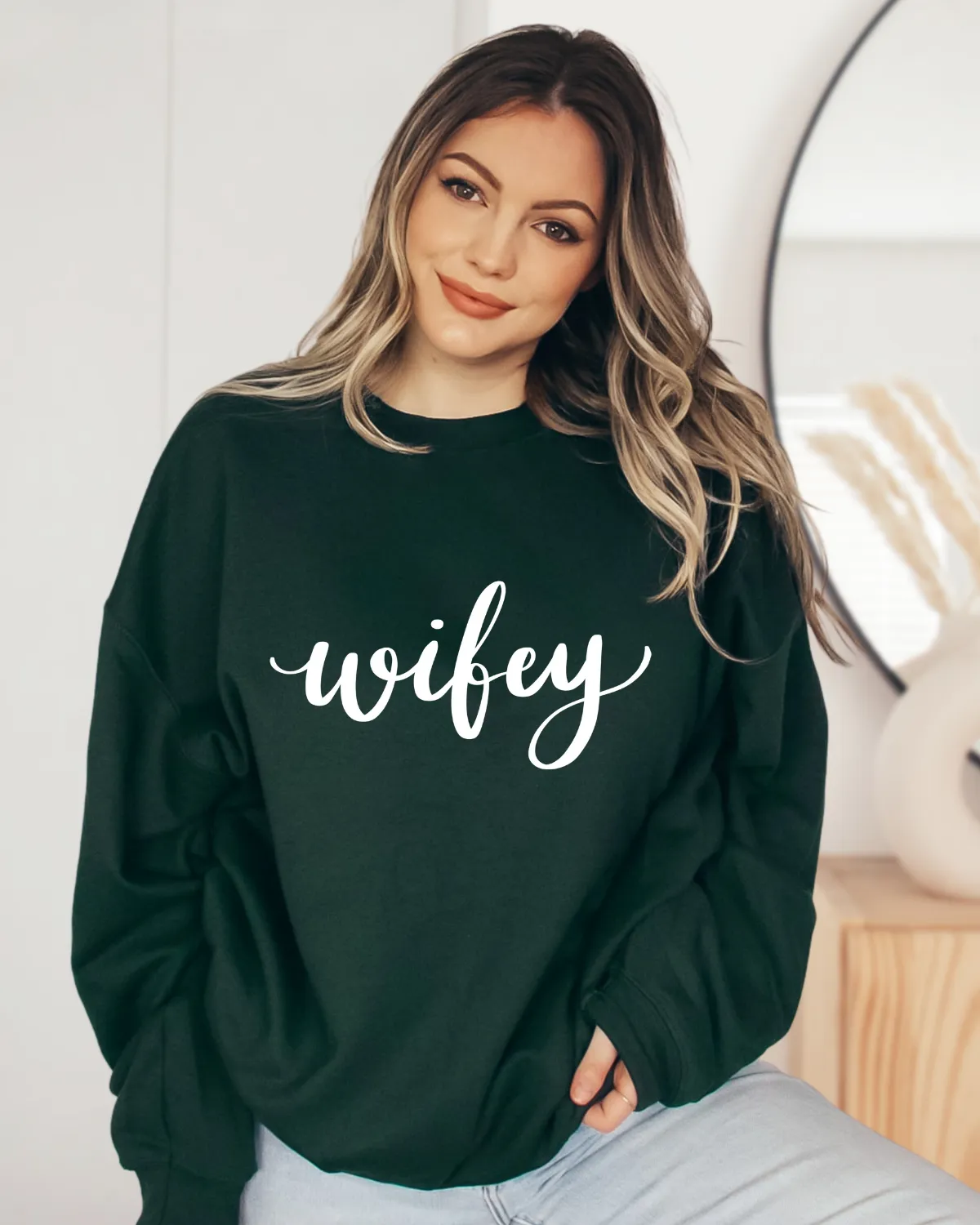 Wifey Sweatshirt sold by Detailed Threads Boutique product image thumbnail 2