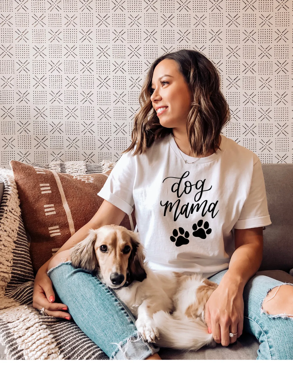 Dog Mama Tee sold by Detailed Threads Boutique