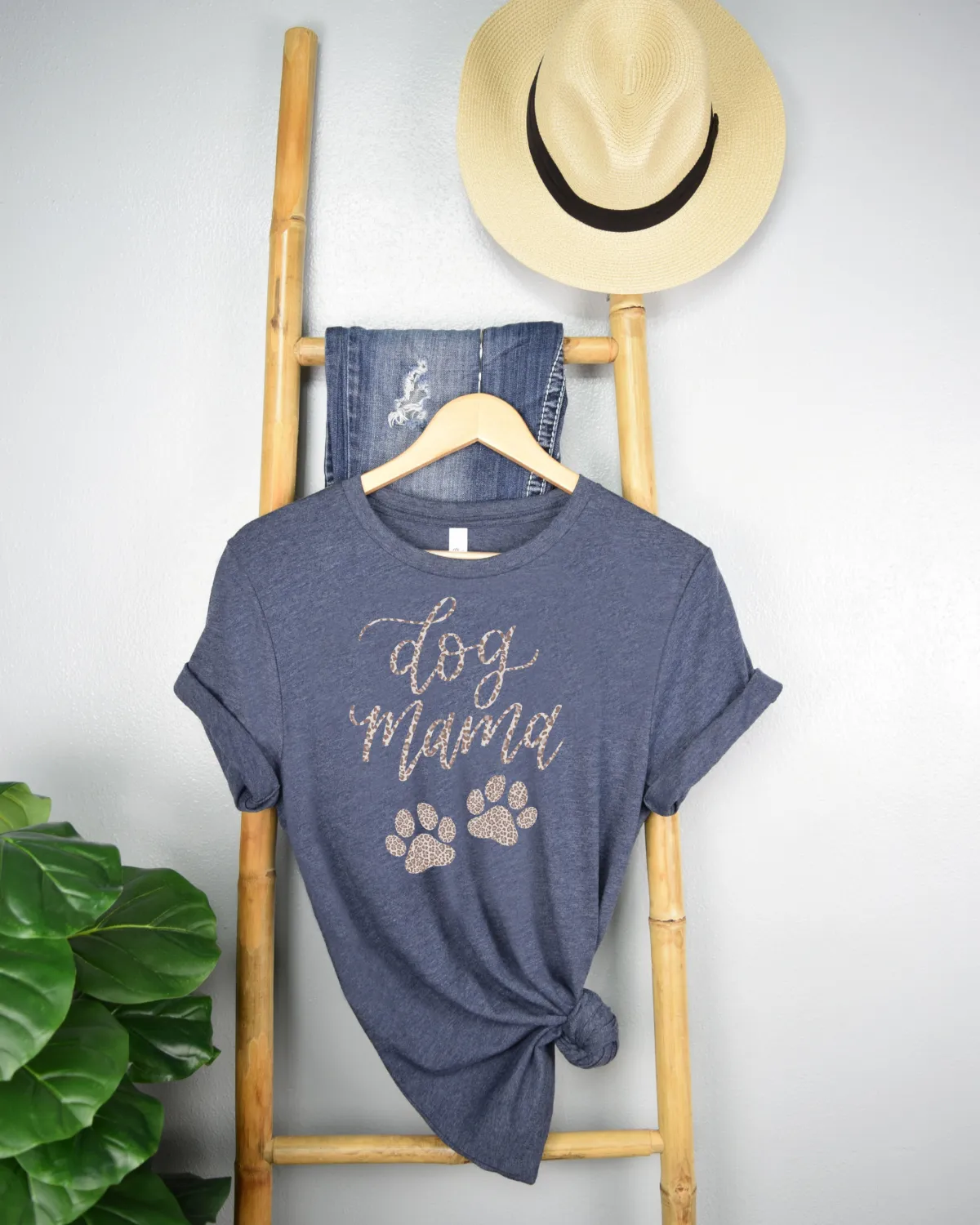 Leopard Dog Mama Tee sold by Detailed Threads Boutique product image thumbnail 2
