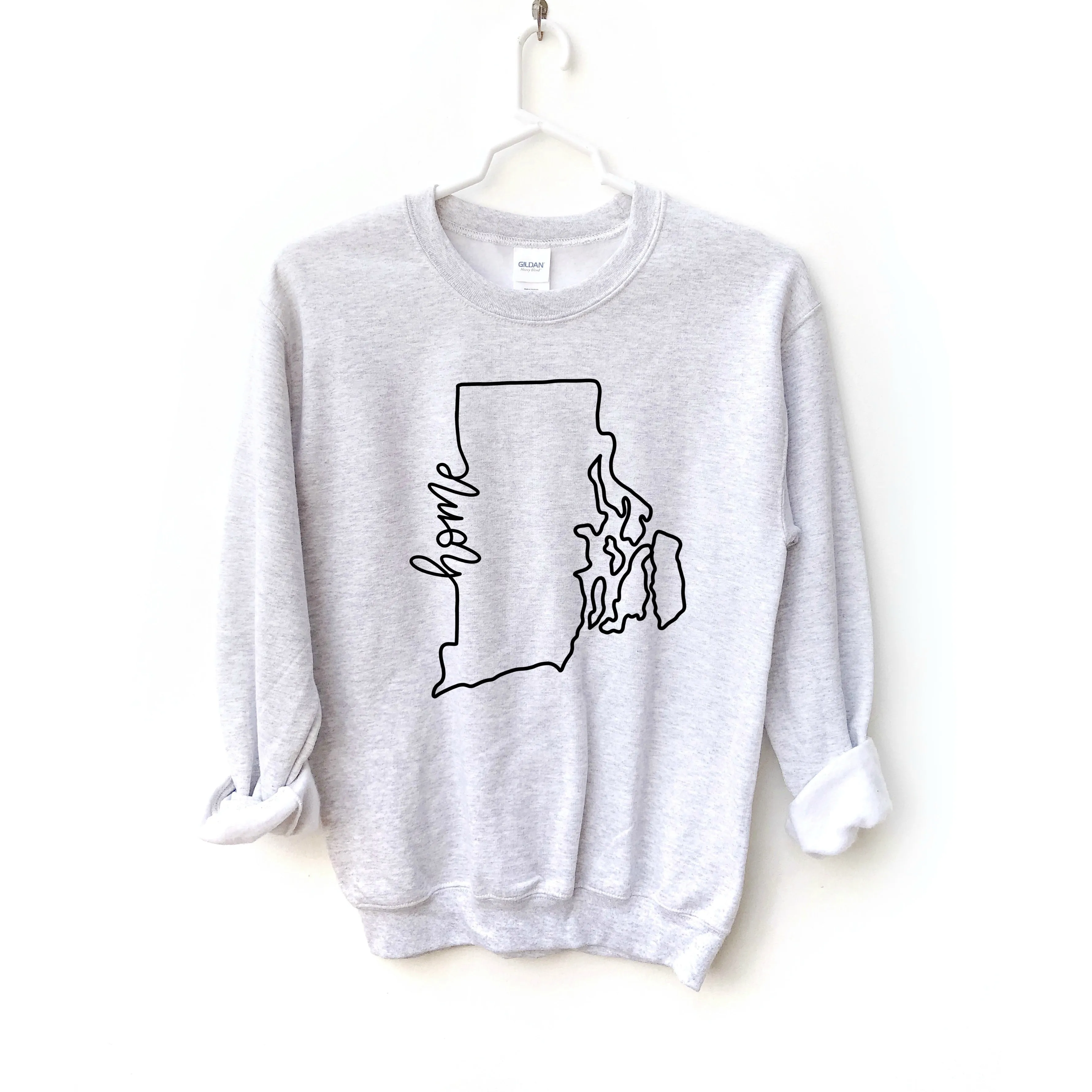 Rhode Island Home Crewneck Sweatshirt sold by Detailed Threads Boutique