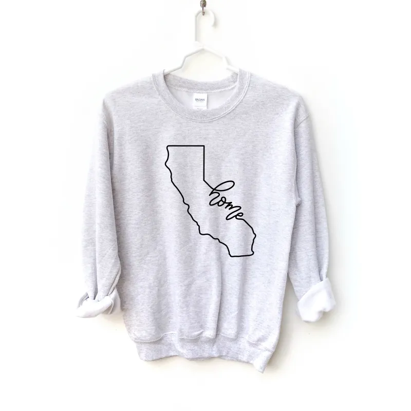 California Home Crewneck Sweatshirt sold by Detailed Threads Boutique
