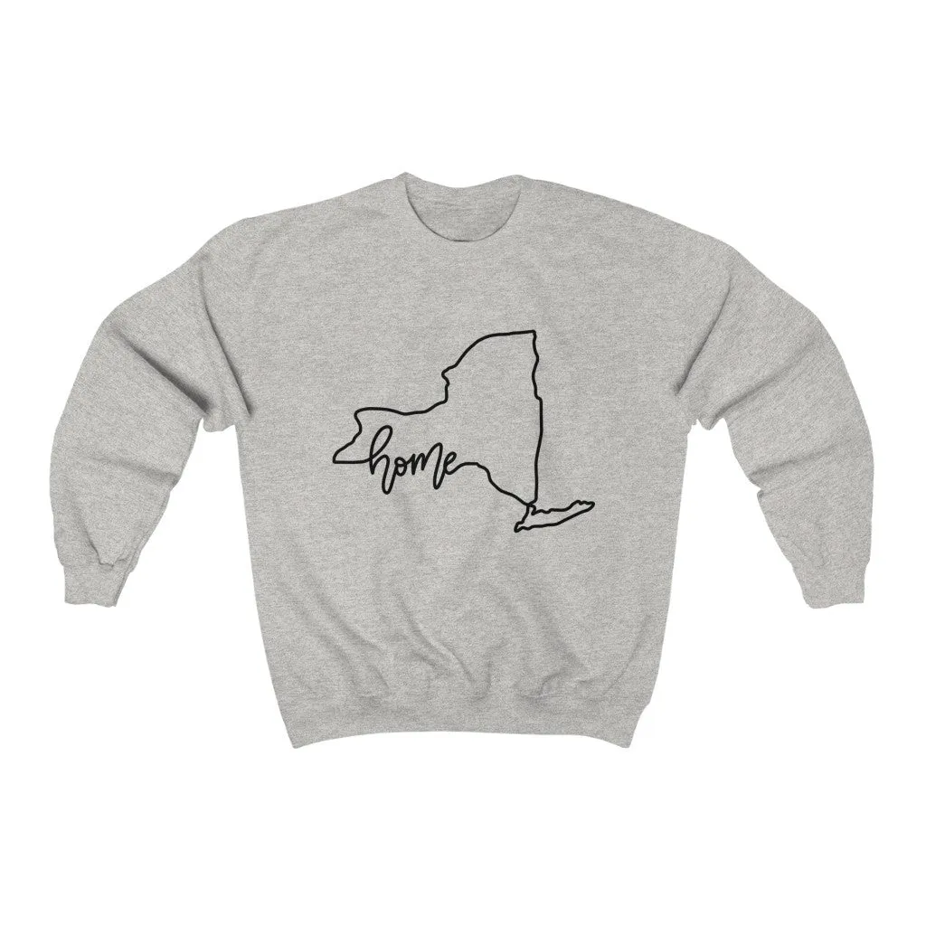 New York Home Crewneck Sweatshirt sold by Detailed Threads Boutique product image thumbnail 2