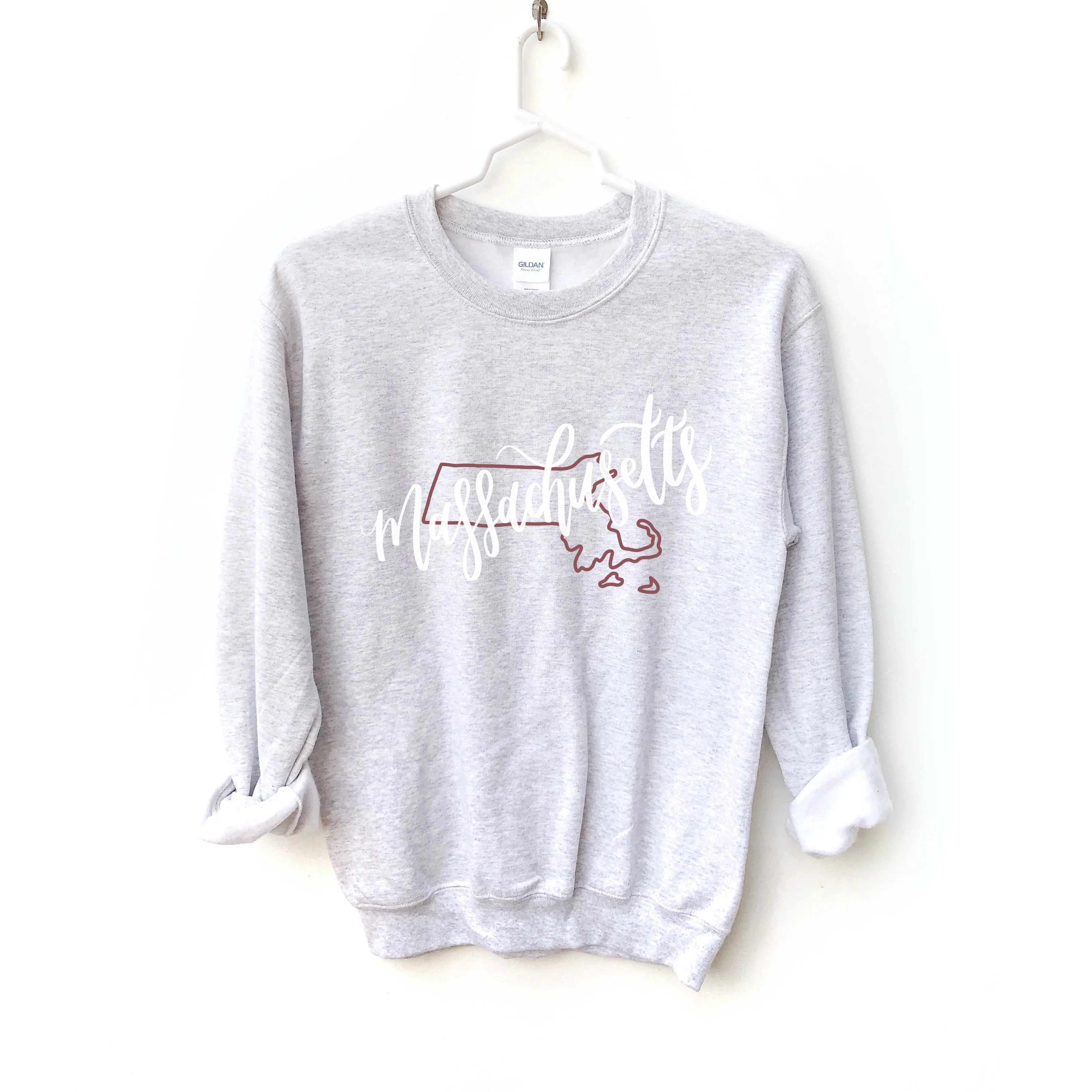 Massachusetts Crewneck Sweatshirt sold by Detailed Threads Boutique