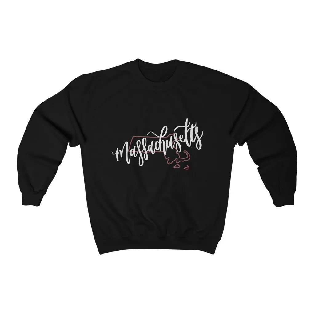 Massachusetts Crewneck Sweatshirt sold by Detailed Threads Boutique product image thumbnail 2