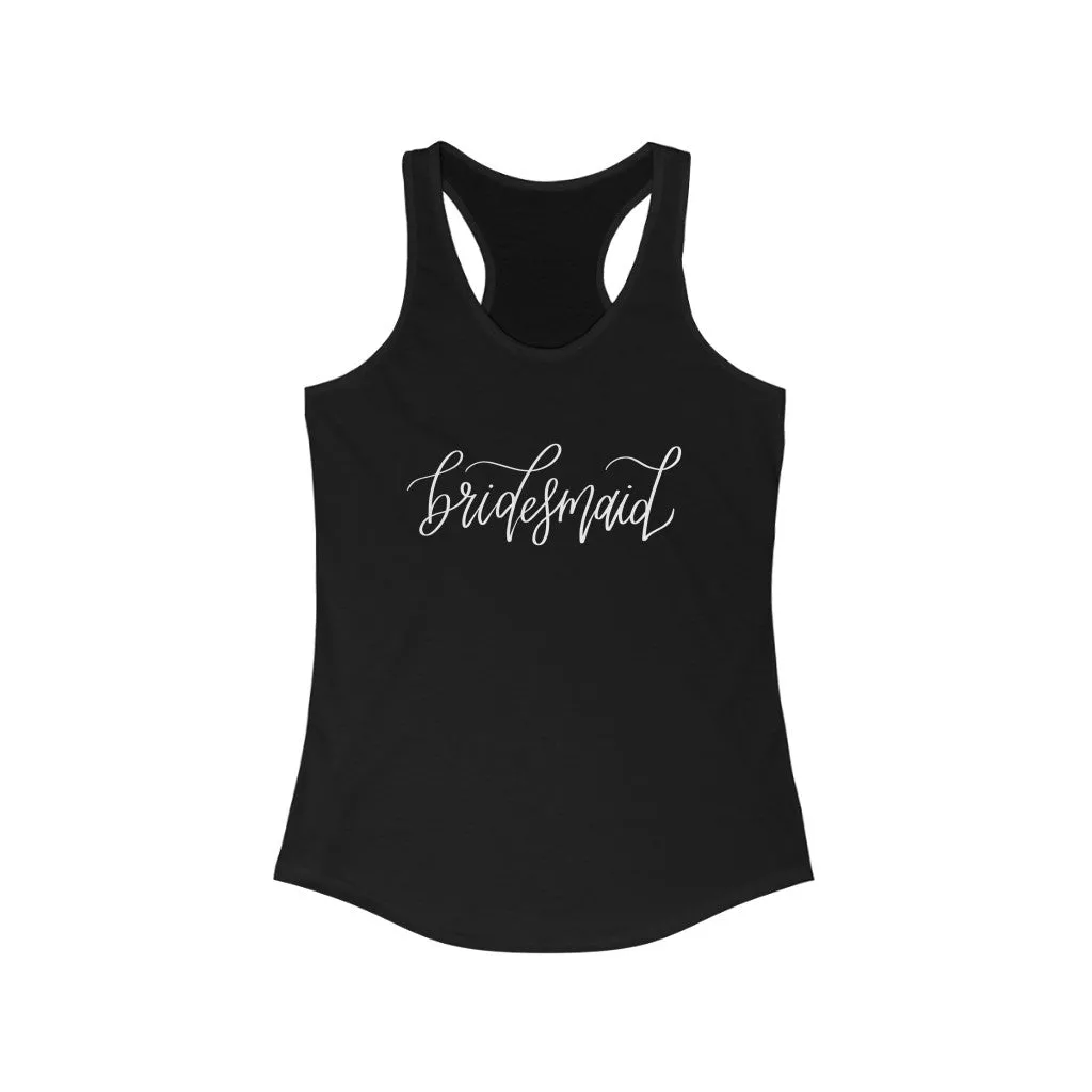 Bridesmaid Racerback Tank sold by Detailed Threads Boutique product image thumbnail 2