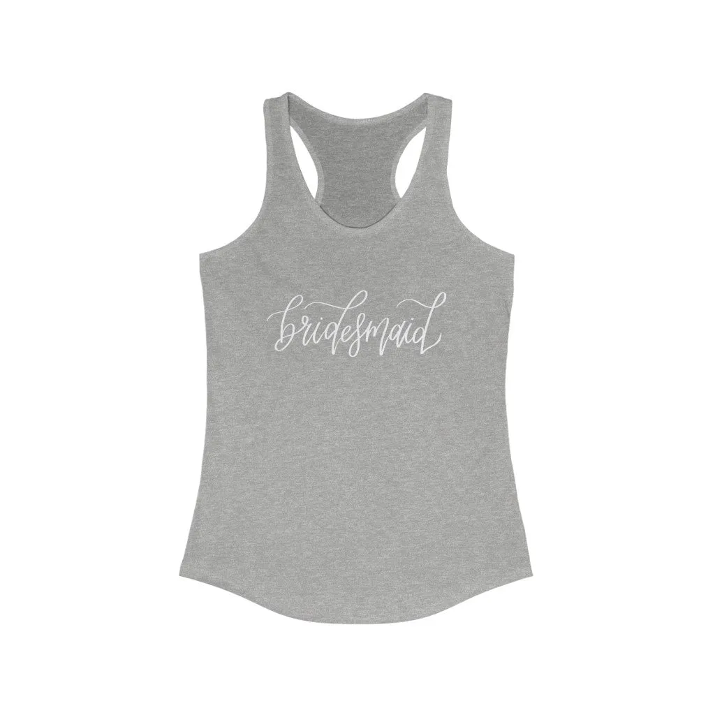 Bridesmaid Racerback Tank sold by Detailed Threads Boutique