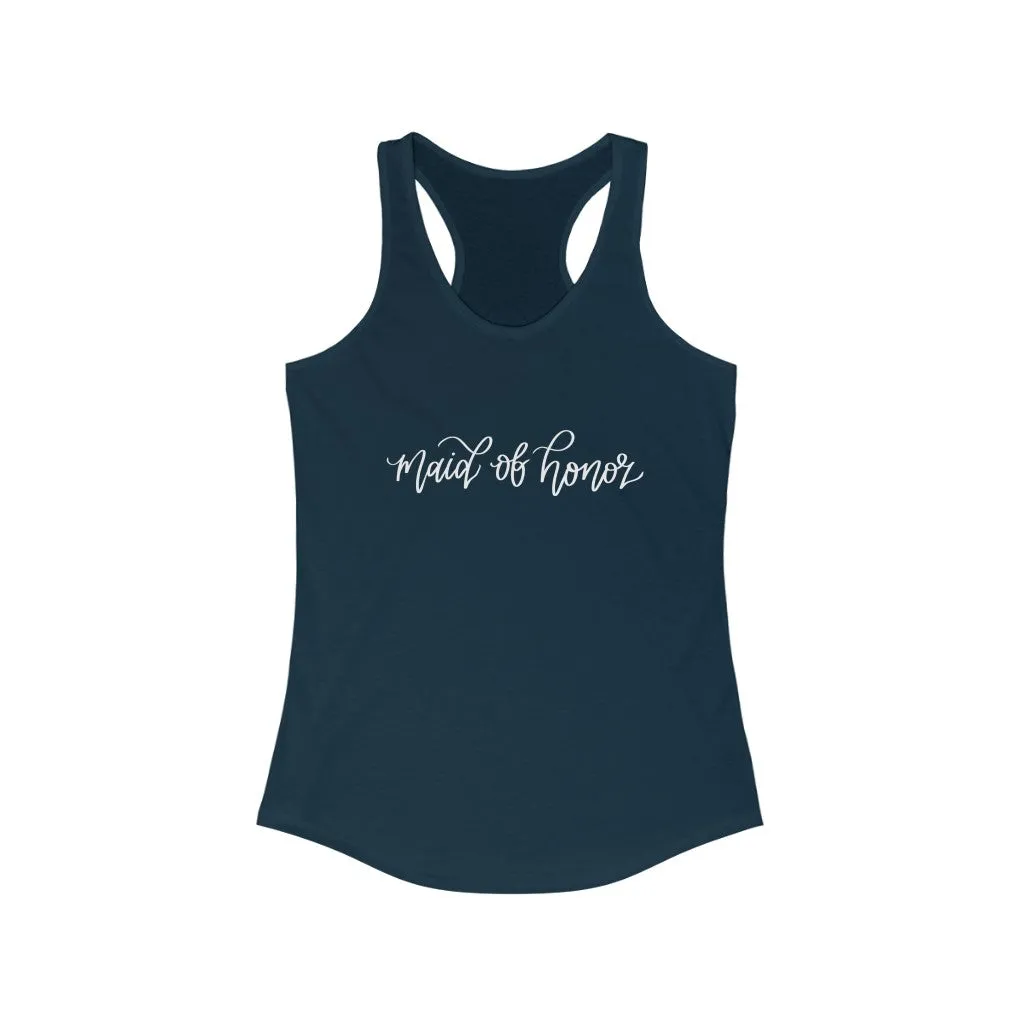 Maid Of Honor Racerback Tank sold by Detailed Threads Boutique product image thumbnail 3