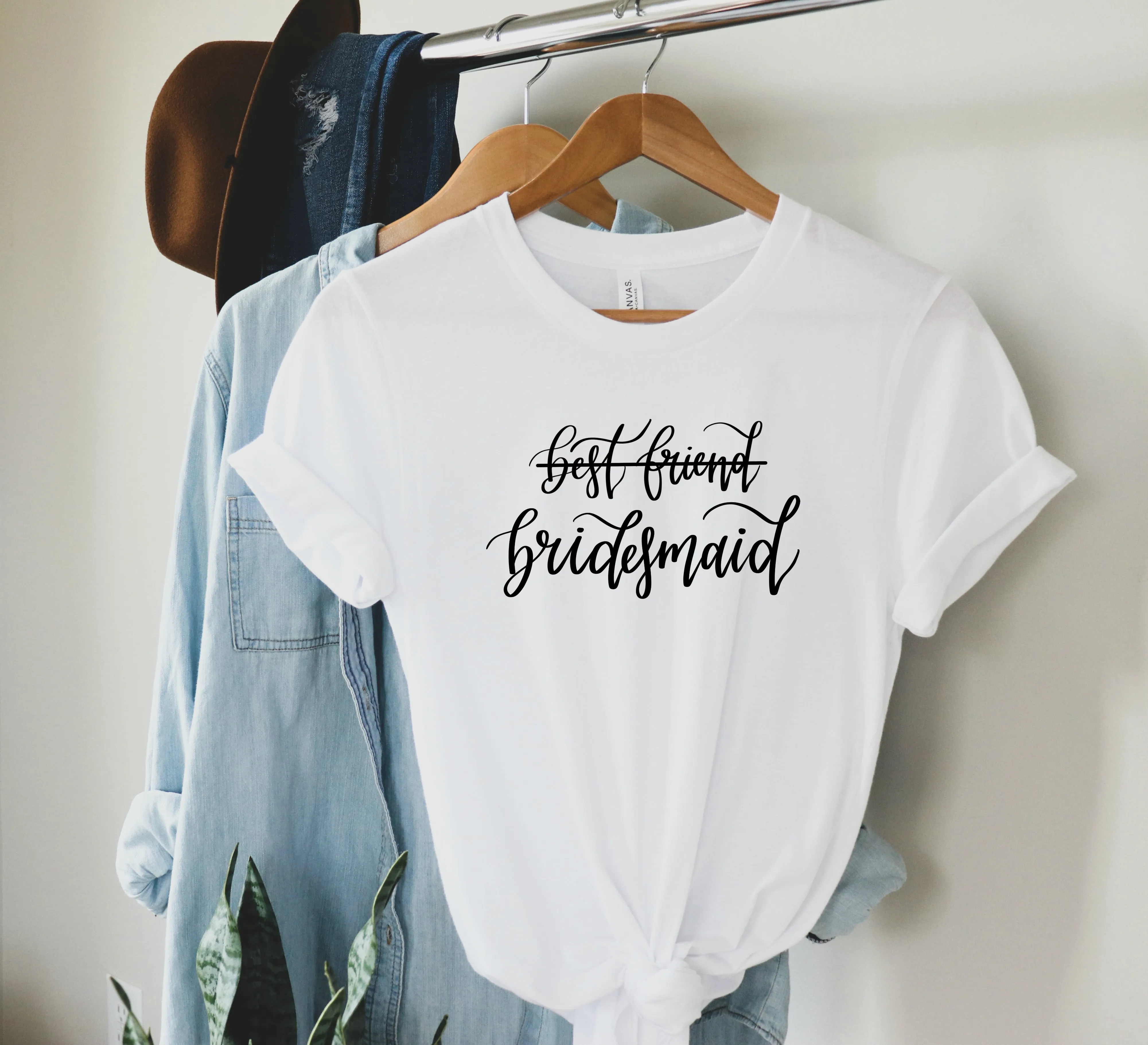 Best Friend, Bridesmaid Tee sold by Detailed Threads Boutique