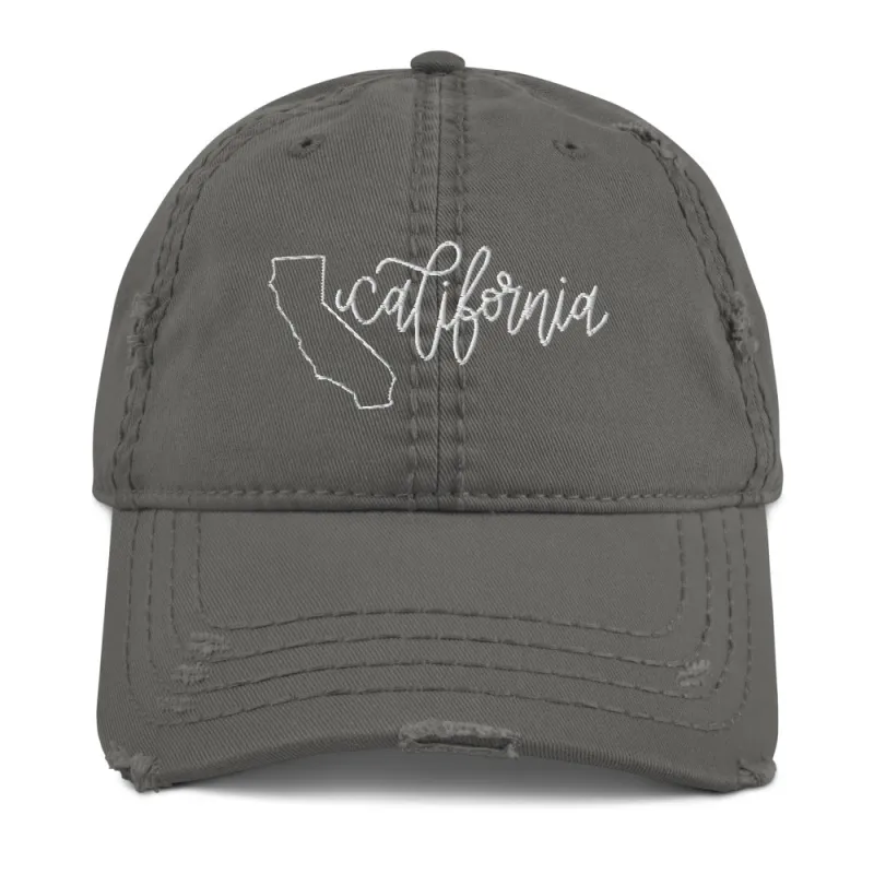 California Distressed Hat sold by Detailed Threads Boutique